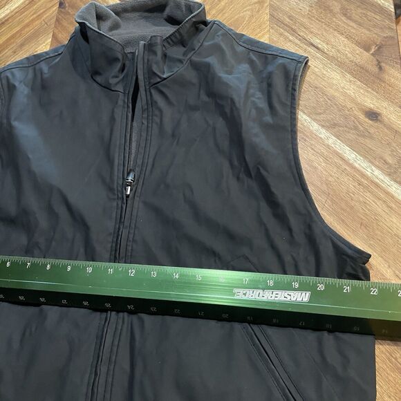Johnston & Murphy Vest Fleece Lined Reversible Soft Shell Zip Up Mens Large - Picture 4 of 7